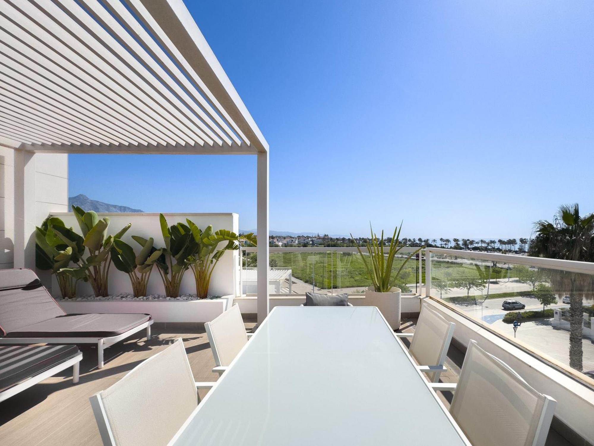 Lejlighed Beachfront Luxury Rooftop Penthouse Wifi Pools Grill I O Nac Paddle Marbella